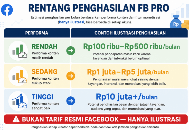 Berapa Penghasilan FB Pro dalam Sebulan