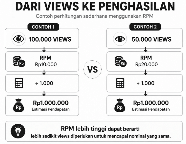 Dari Views ke Penghasilan