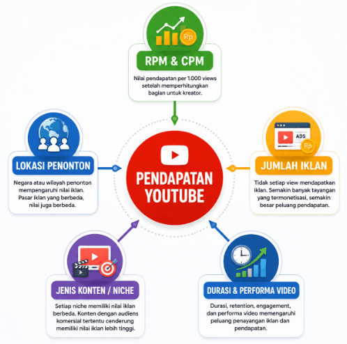 YouTube Membayar Berdasarkan Apa