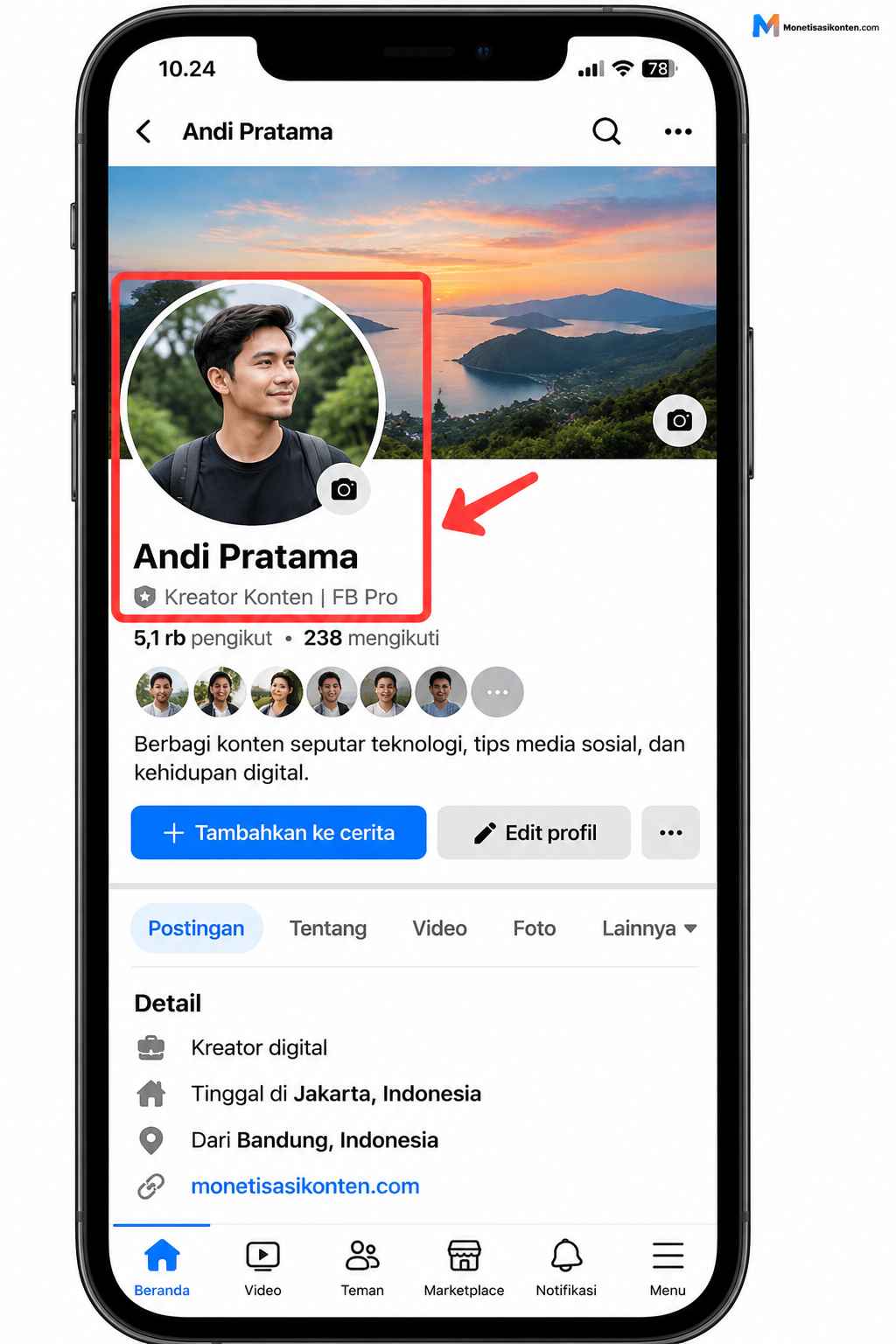 Buka Aplikasi Facebook
