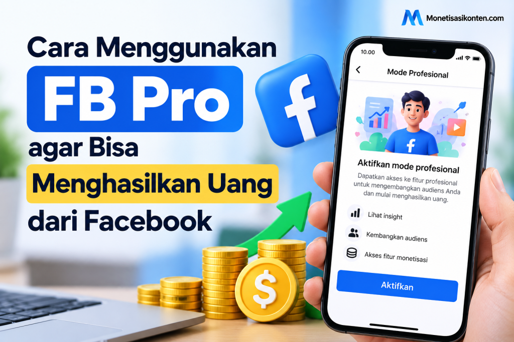 Cara Menggunakan FB Pro agar Bisa Menghasilkan Uang dari Facebook