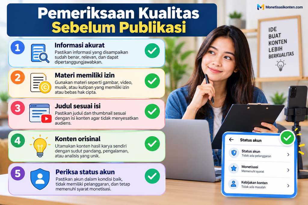 Hindari Konten yang Dapat Menghambat Distribusi dan Monetisasi